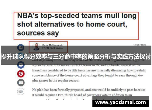 提升球队得分效率与三分命中率的策略分析与实践方法探讨